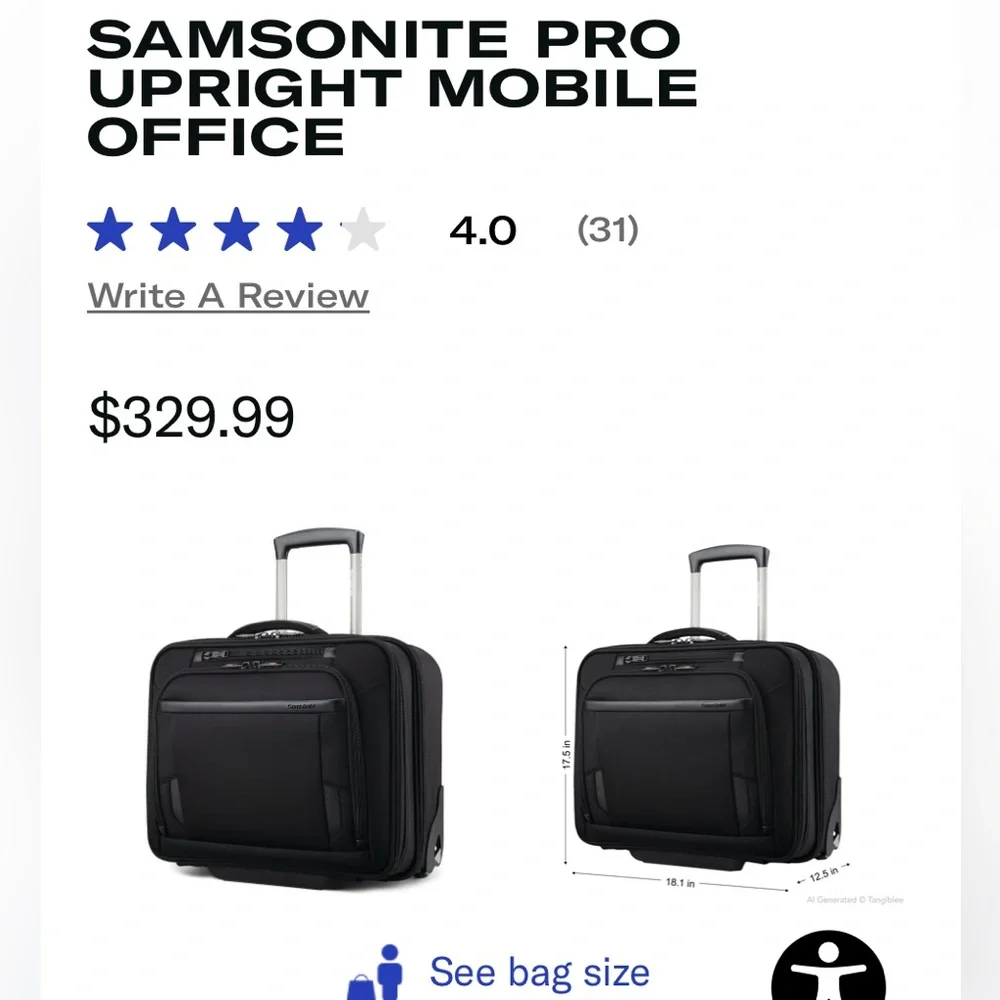 Samsonite durable rolling