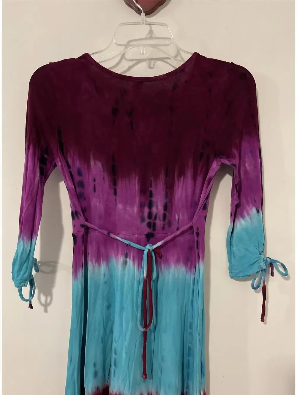Justice Girls Size 12 Colorful Tie-Dye Flowy Dress! A4477