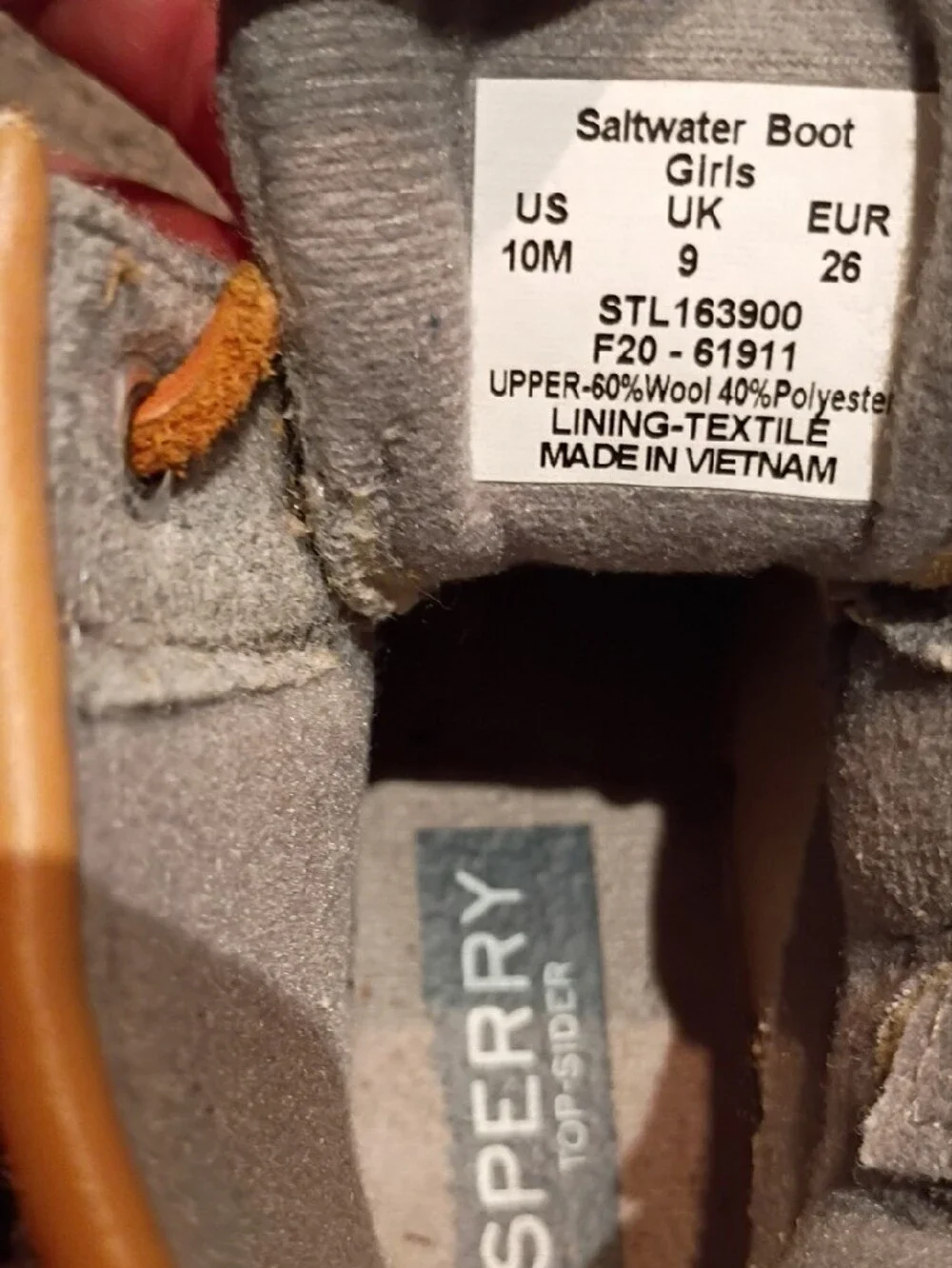 Sperry waterproof gray
