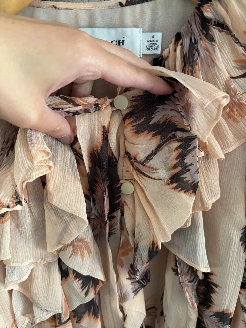 Coach floral silk