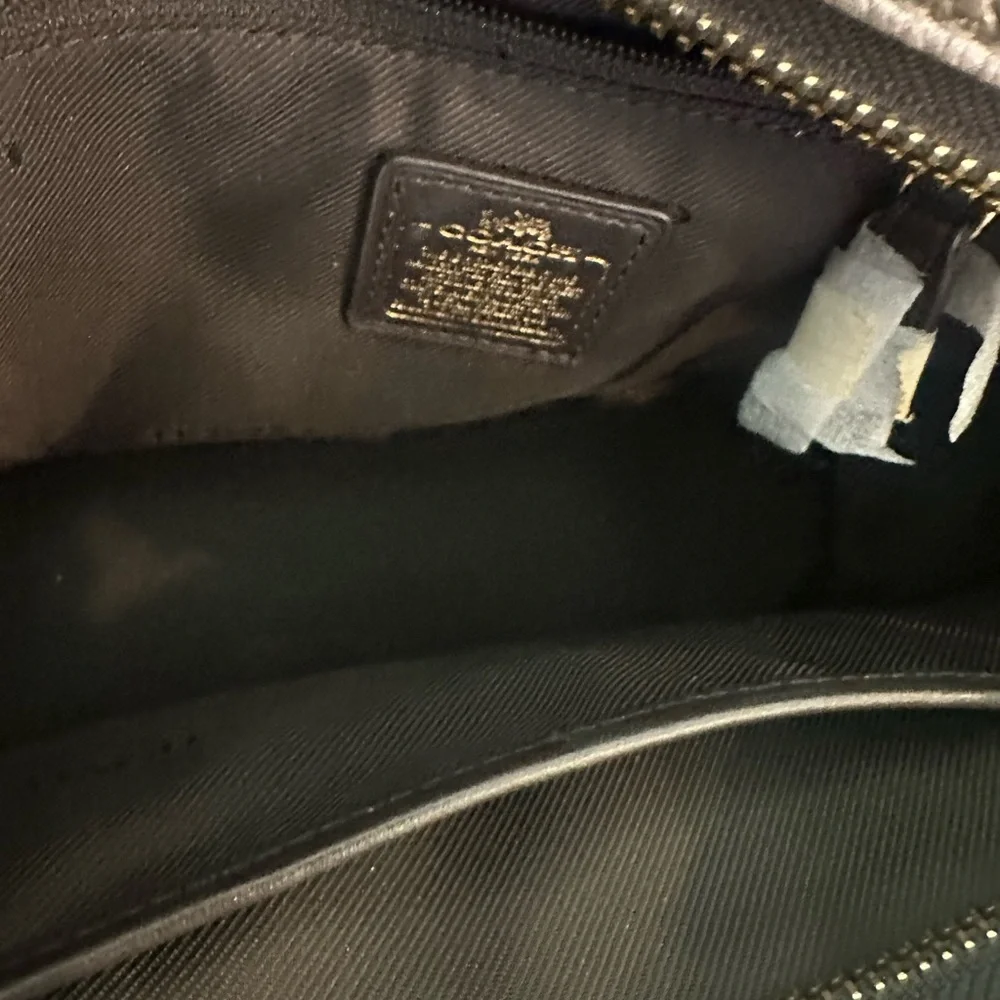 Coach satchel metallic