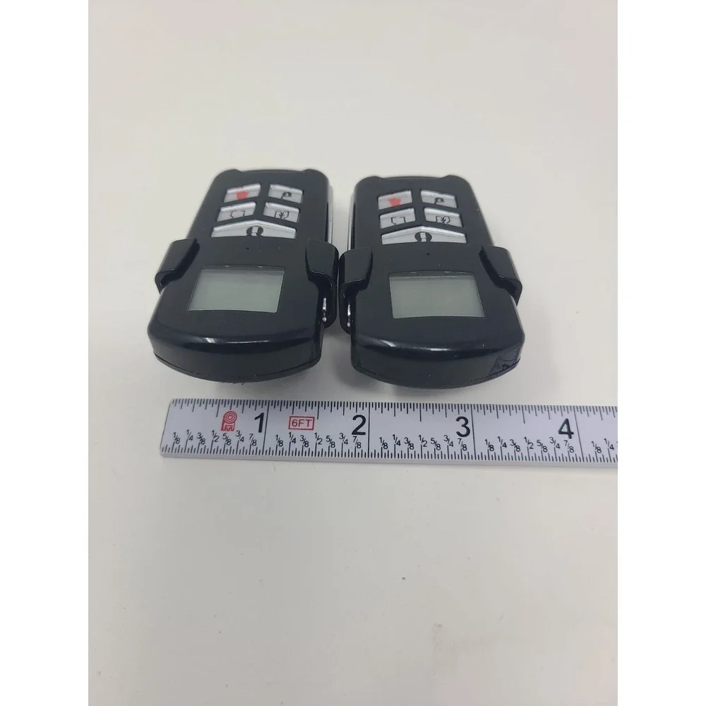 Lot of 2 DSC WT4989 4-Button Wireless Security Key fob w/ Icon Display Working