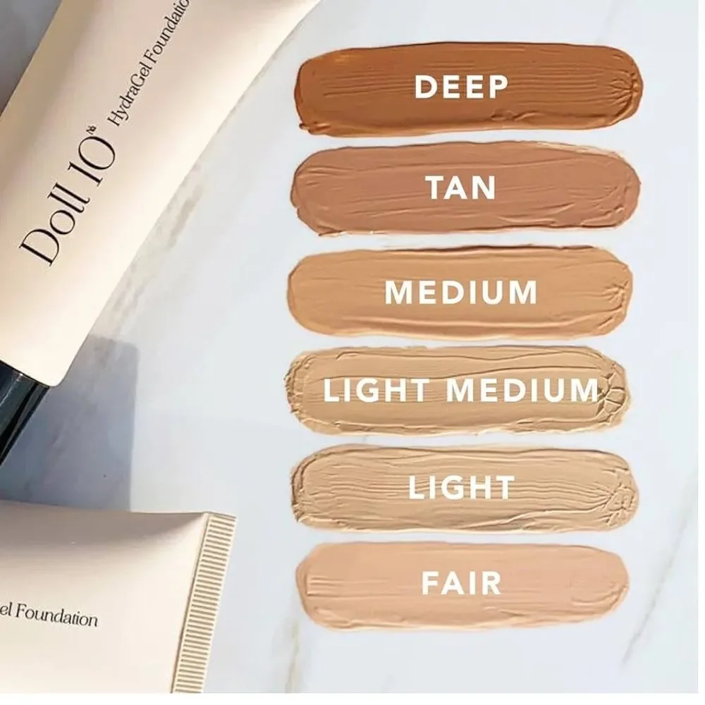 NIB New Doll 10 HydraGel Foundation Deep 1oz/30ml Skincare Makeup Face