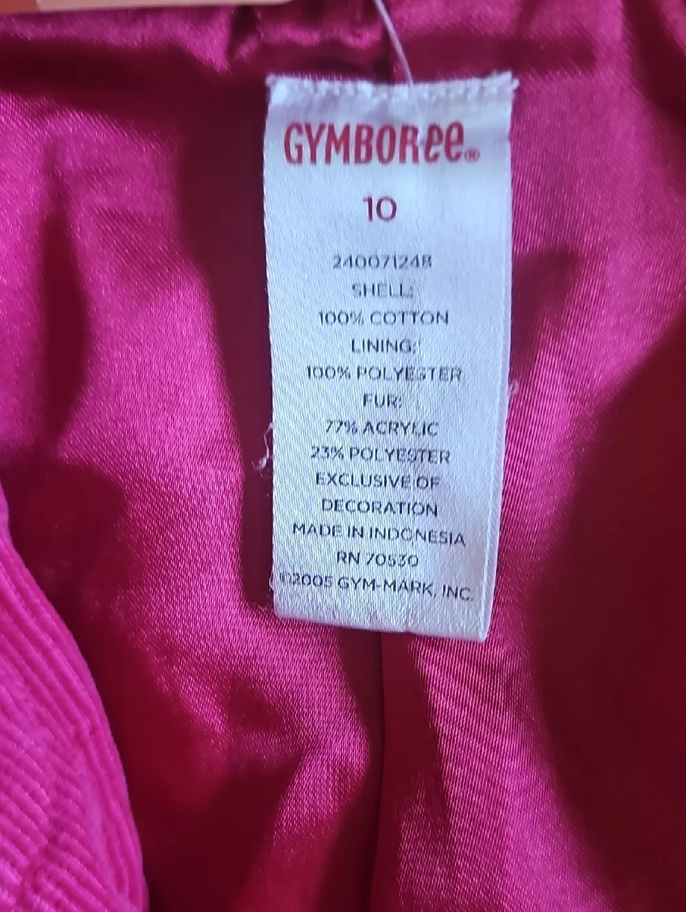 Gymboree vivid fuchsia