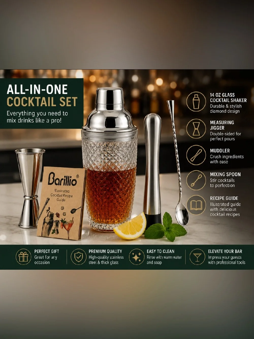 N/A cocktail shaker