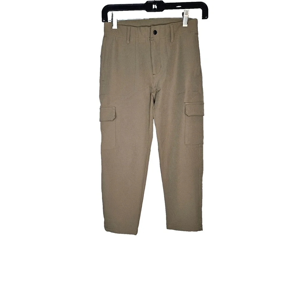 Old Navy Kids Cargo ‎ Pull On Elastic Pants Brown Size M (8) Pockets Casual