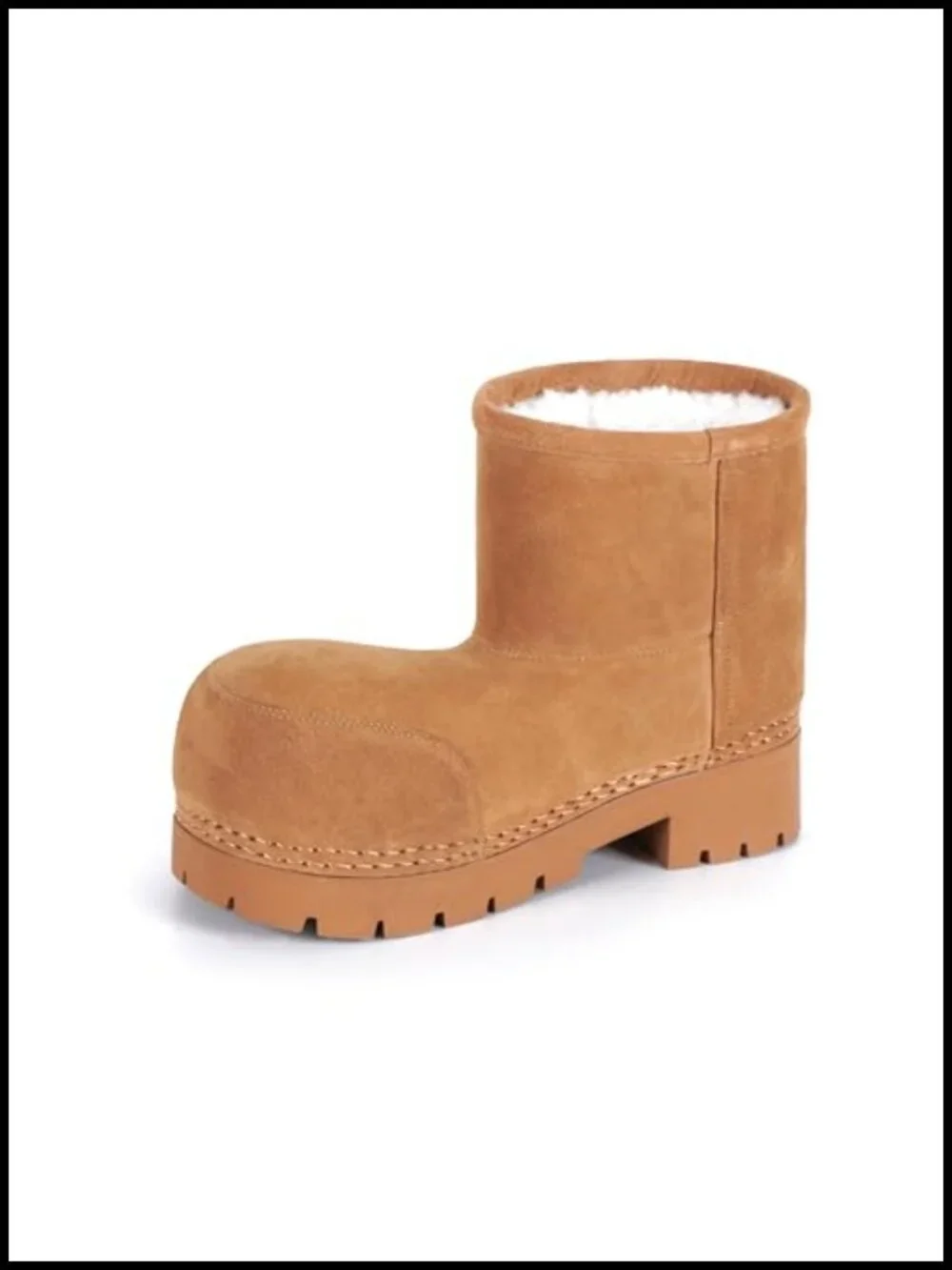Faux Fur Lined Waterproof Winter Snow Boots Ankle Anti Slip Platform