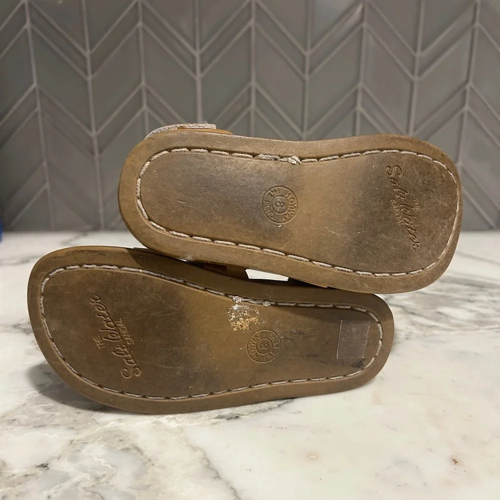 $25 ADD ON salt water sandals gold‎ 8c zara native crocs H&M Nike shoes strap