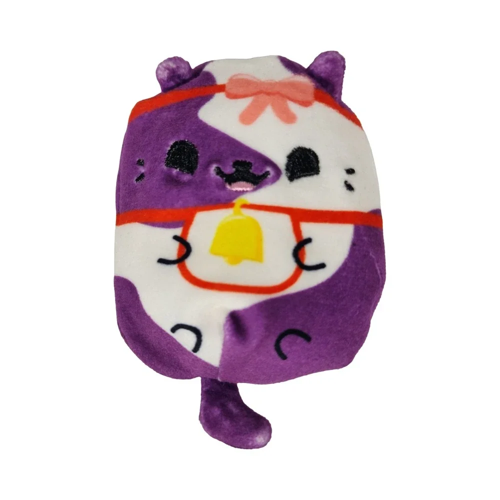 Cats Vs Pickles Kittens Vs Gherkins Purple Kitten Bell Beanie‎ Bag Plush Toy