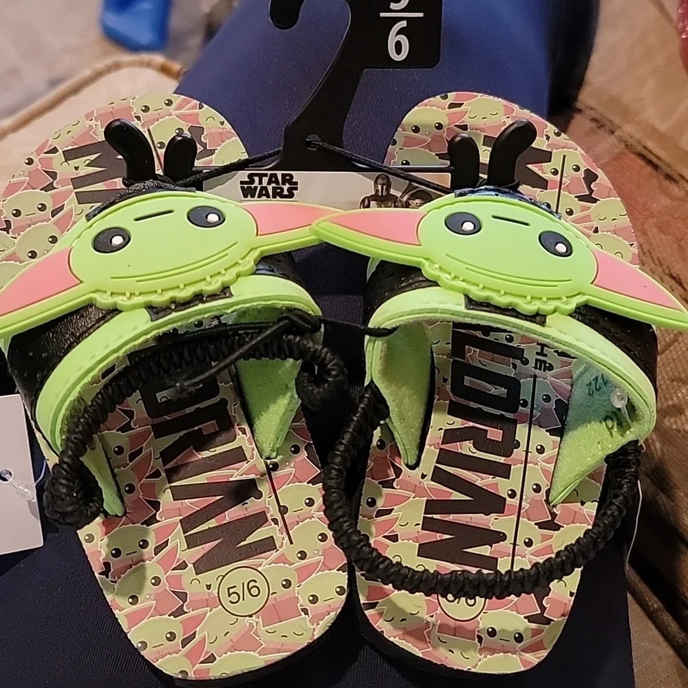 Star Wars The Mandalorian Toddler Boys Flip Flops