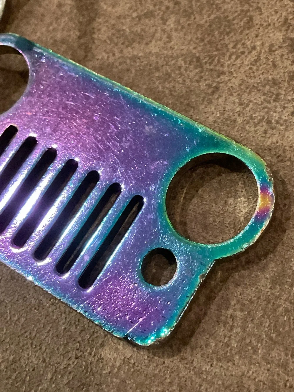 N/A iridescent metal