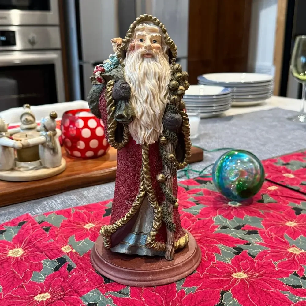 Santa Claus St. Nicholas Resin Figure ~10-1/2