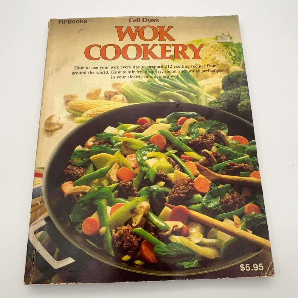 Vintage Ceil Dyer Wok‎ Cookery Cookbook 1977 HPBooks Stir Fry Oriental Recipes