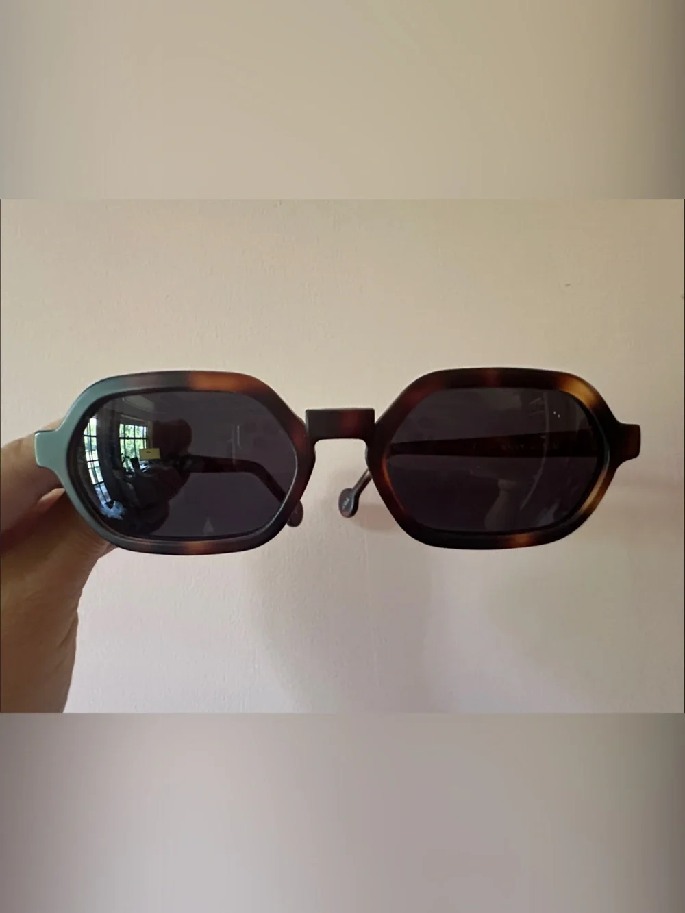 Vintage L.A. Eyeworks Wally M123 Tortoiseshell Geometric Sunglasses