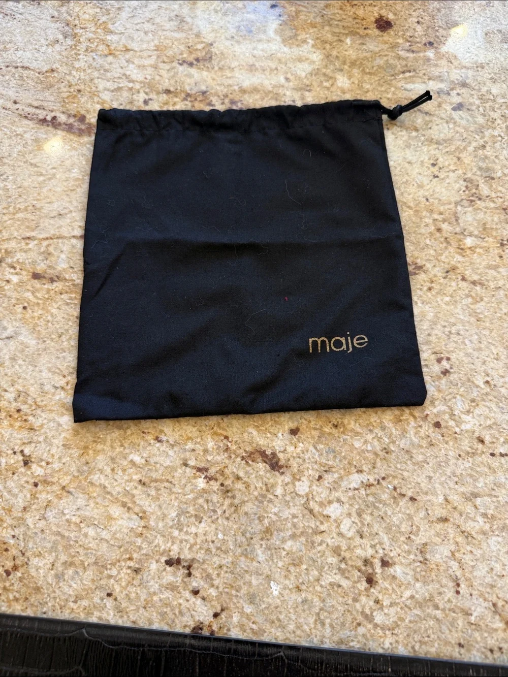 Maje black leather