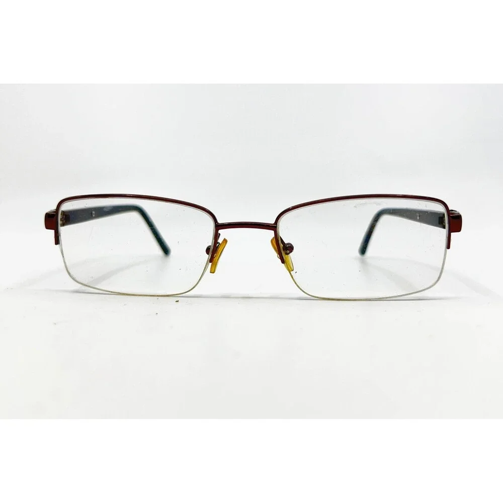 Kirkland Eyeglasses Mens Brown Tortoise Rectangular Semi Rimless 54/19/145