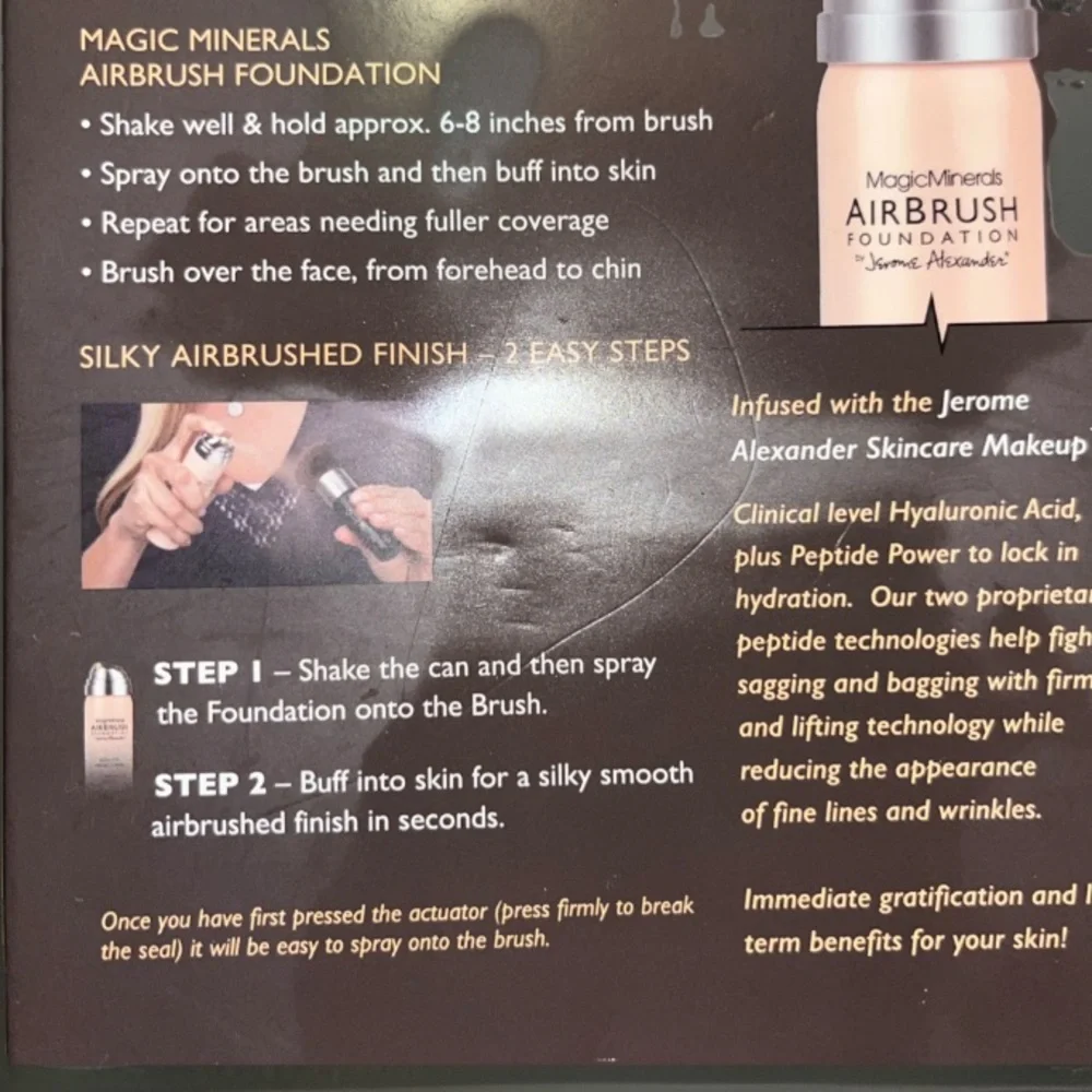 Magic Minerals Airbrush Foundation Light Jerome Alexander Flawless Makeup Set