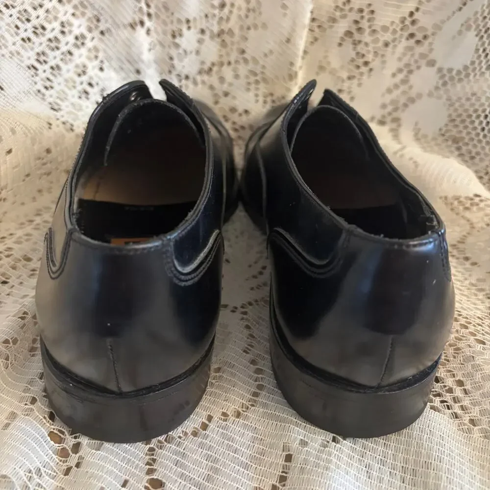 Florsheim black oxfords leather