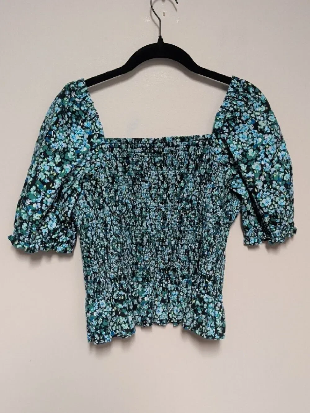 J. Crew smocked bodice