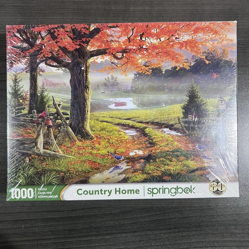 Springbok's 1000‎ Piece Jigsaw Puzzle Country Home Brand New USA Factory Sealed