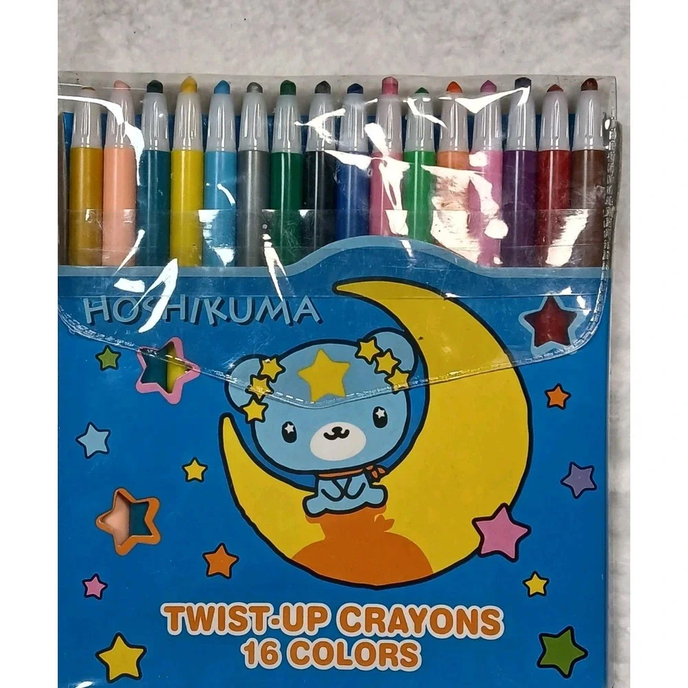 Rare Sanrio 2002 Hoshikuma Twist Crayon ‎ Set