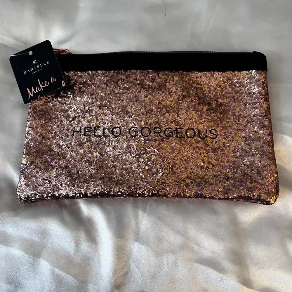 Danielle Gold Cosmetic Bag