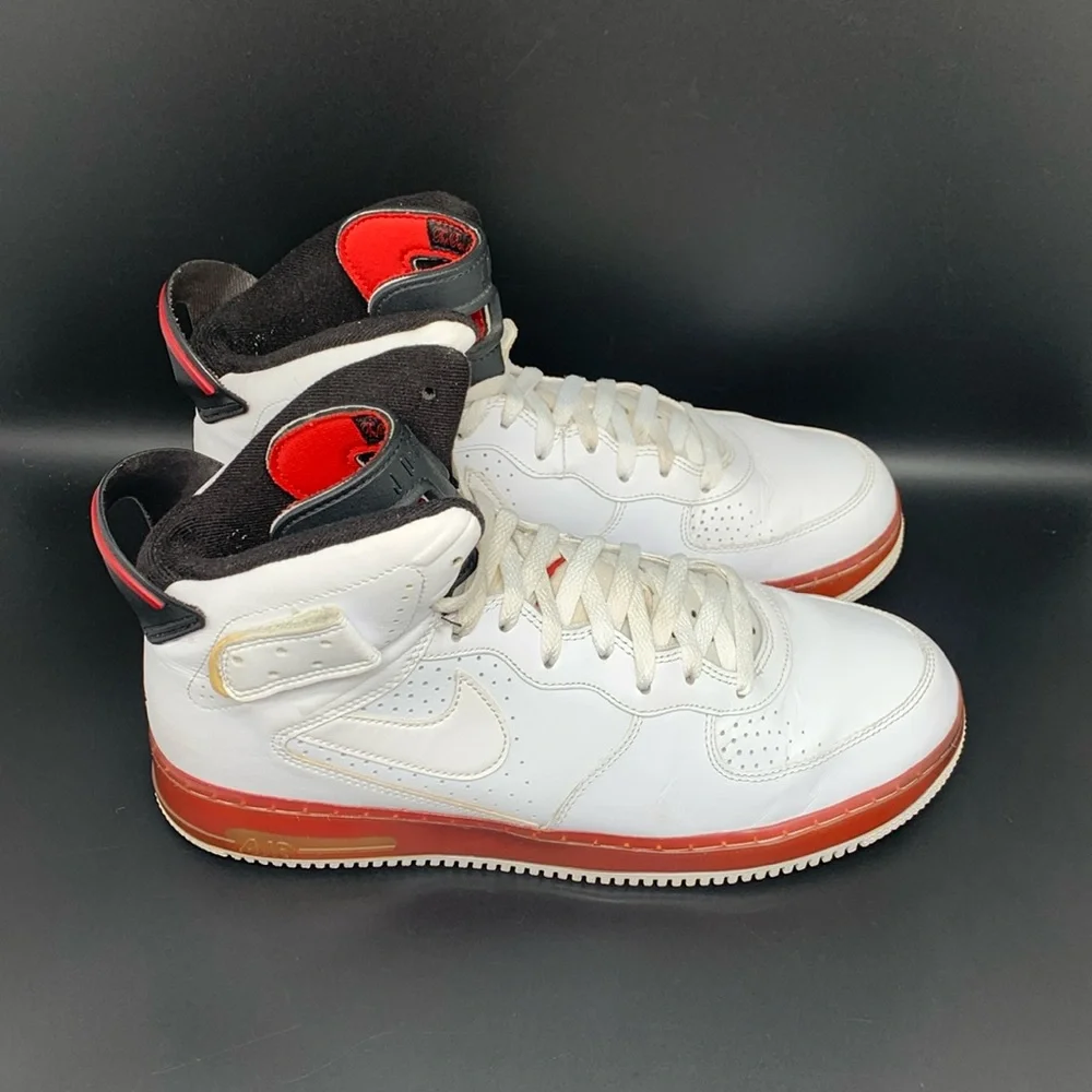 Jordan‎ Fusion 6 Varsity White Mid Shoes 343064-102 Men's Sz 10.5