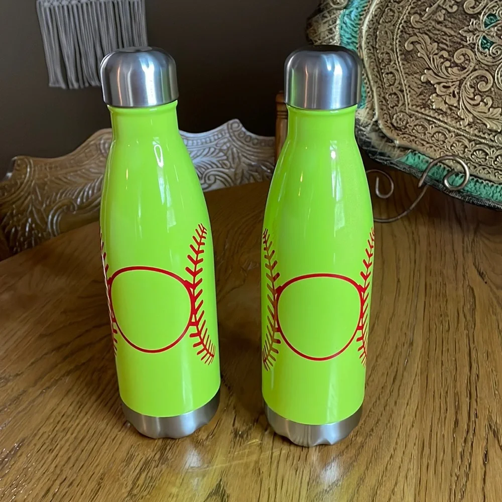 Softball Insulated Water Bottle Set (2)