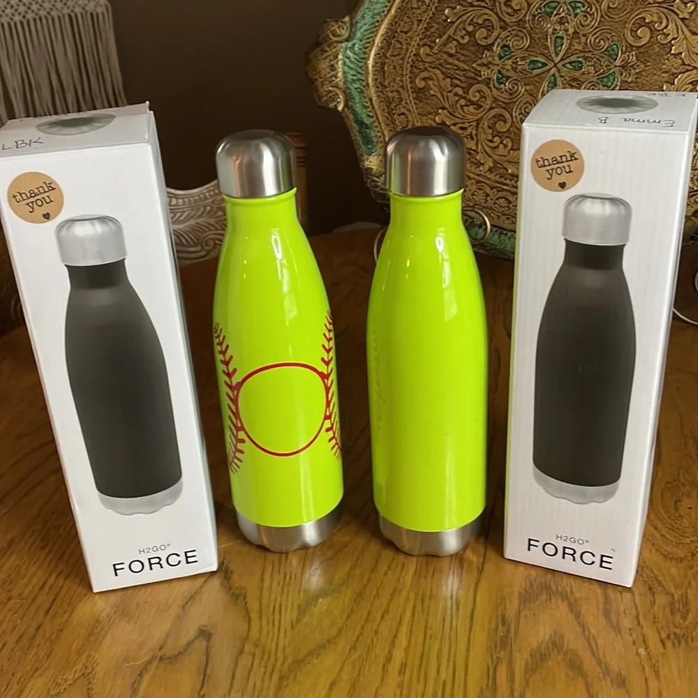 Softball Insulated Water Bottle Set (2)