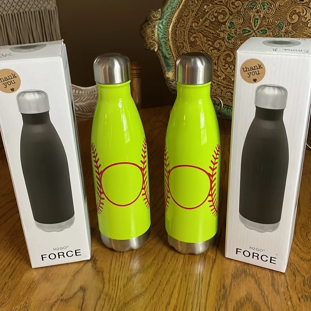 Softball Insulated Water Bottle Set (2)