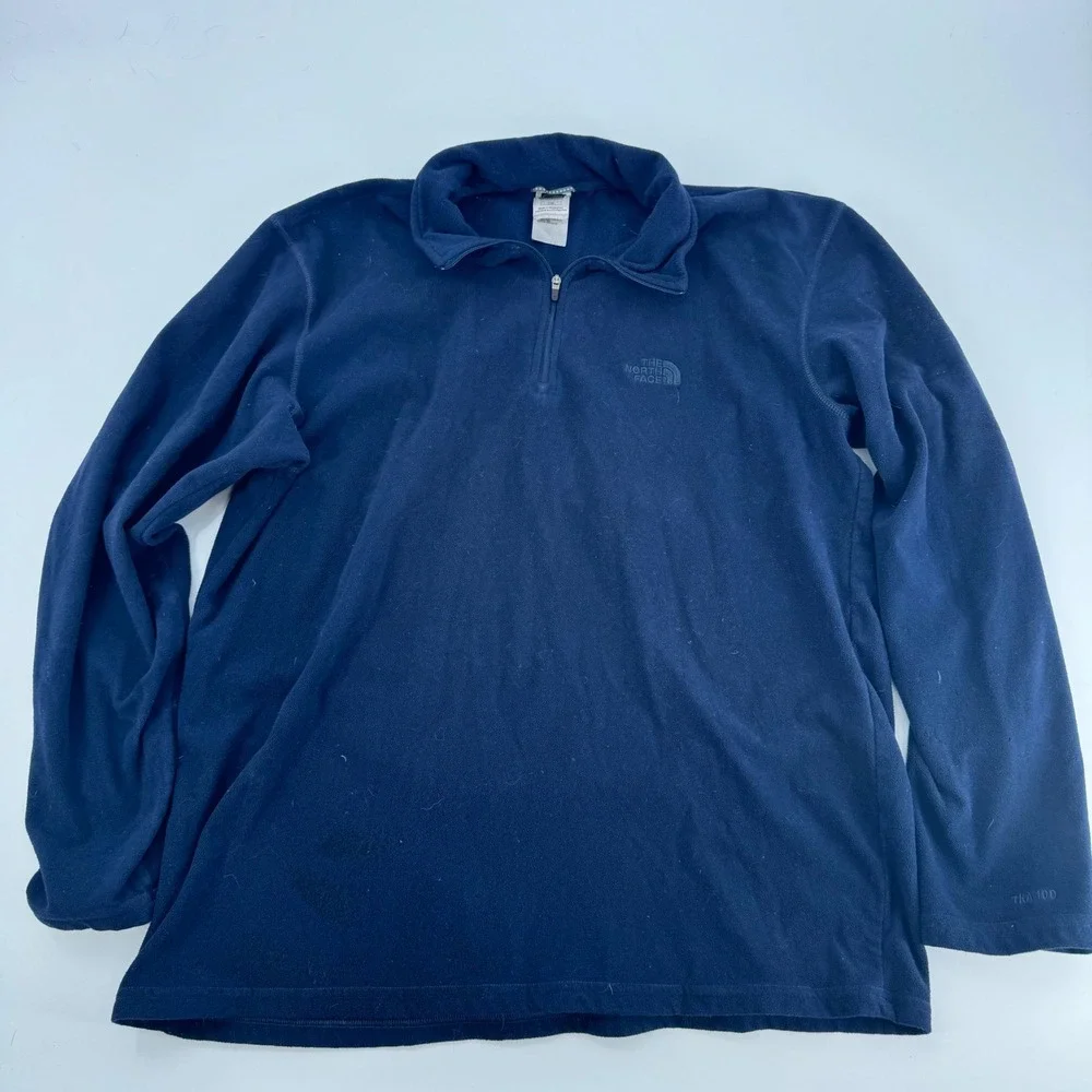 The North Face Mens TKA 100 Fleece Pullover Quarter Zip - Large‎