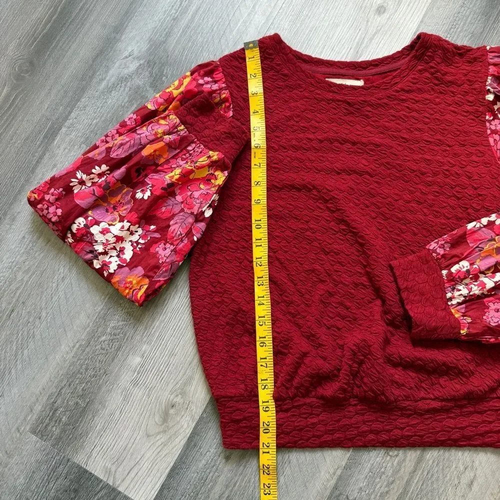 Anthropologie textured sweatshirt