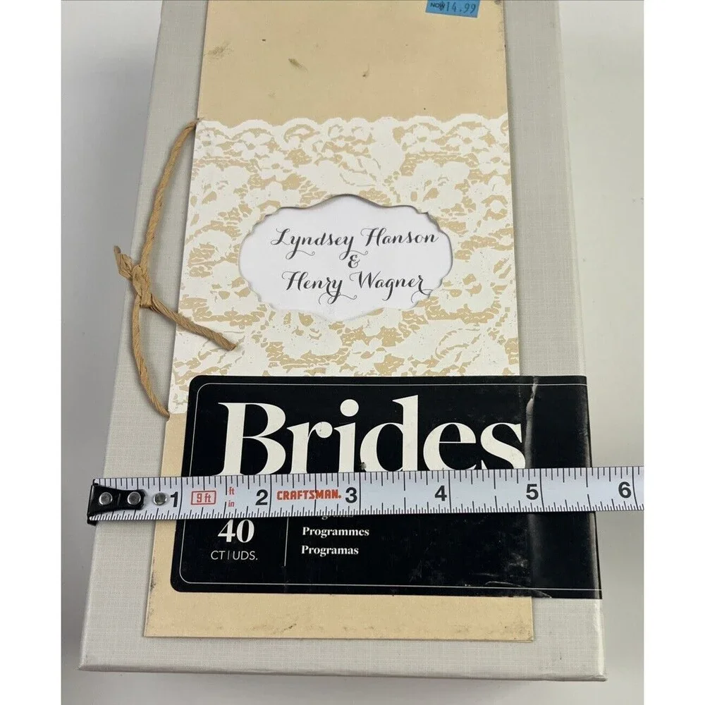 Brides wedding program