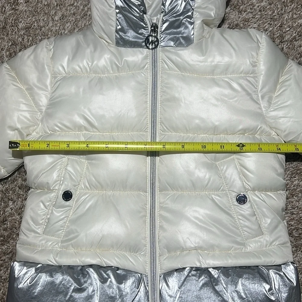Michael Kors Puffer Coat Metallic Color Block
