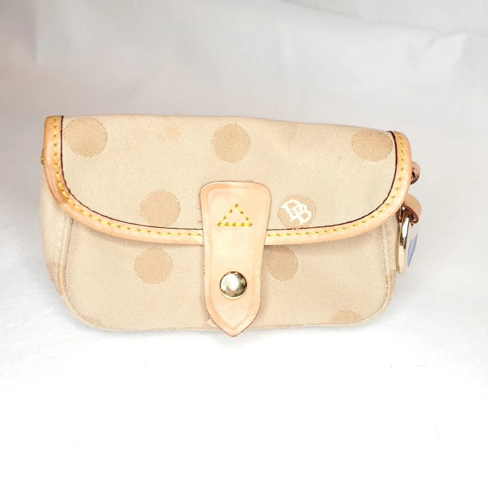 Dooney & Bourke Cream Canvas Pouch