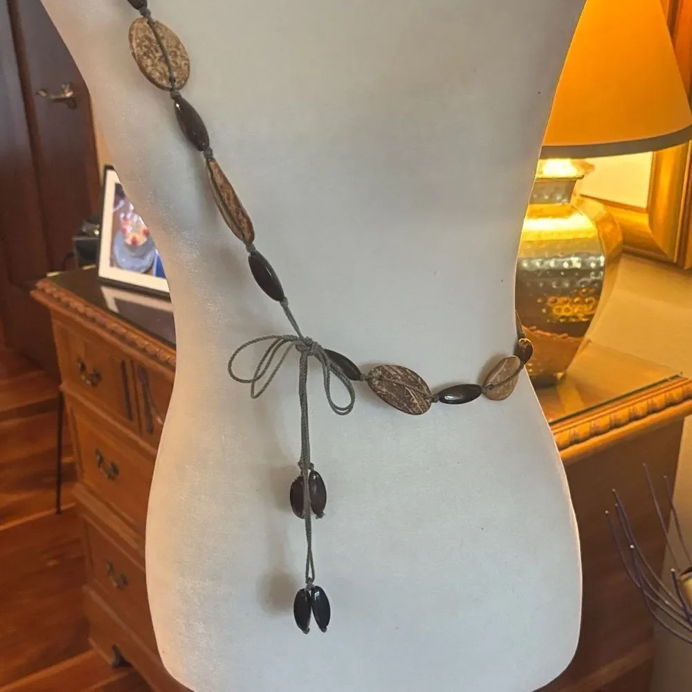 Shell Belt with Brown and Black Accents (Large?)