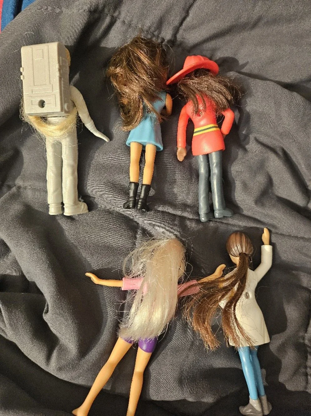 McDonald's Mattel Barbie Happy Meal Doll Toys Lot Of 5 Dolls 2019 Used