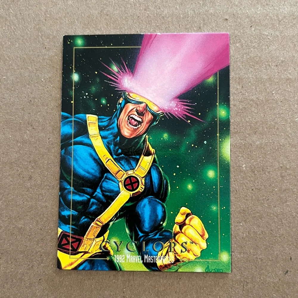 Skybox Marvel Masterpieces 1992 Cyclops Card #13 Trading Card