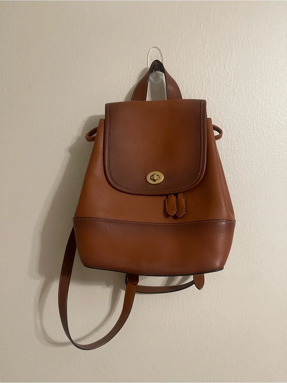 Coach Brown Leather Mini Backpack