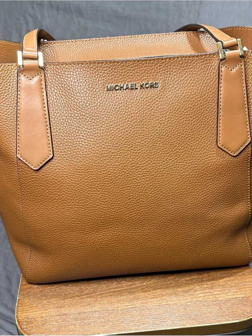 Michael Kors Kimberly Pebbled Leather Tote Bag