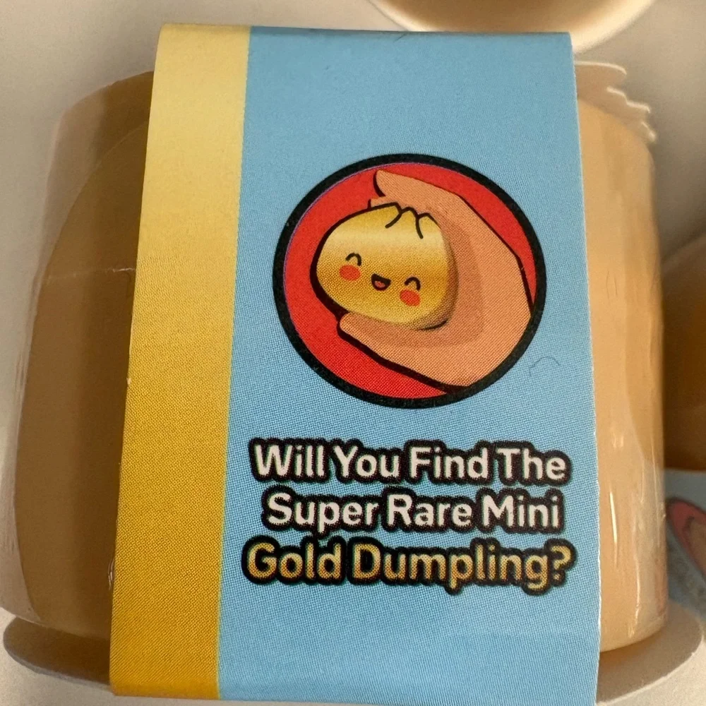 SIX Mini Metallic Mystery Squishy Dumplings SET of 6