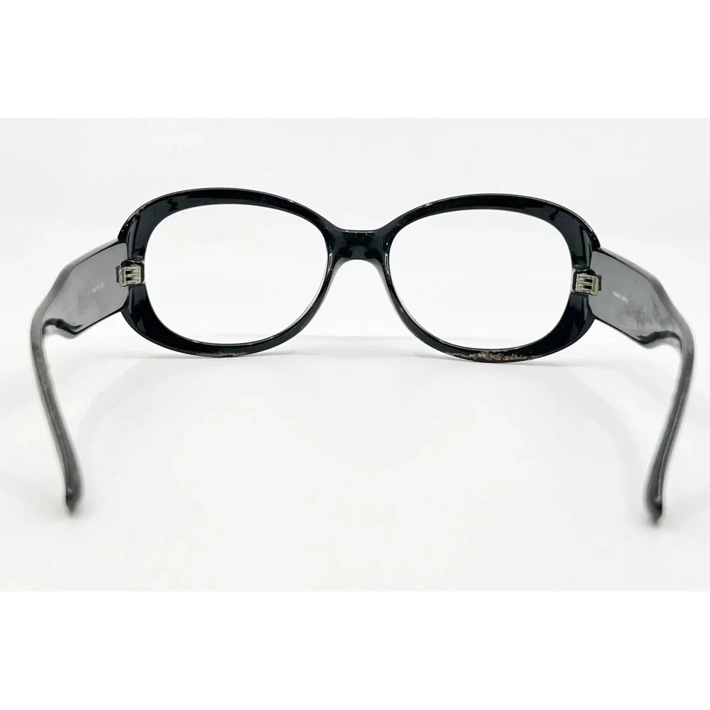 Roberto Steffan Eyeglasses Womens Black Studded Oval Frames 54-17-135