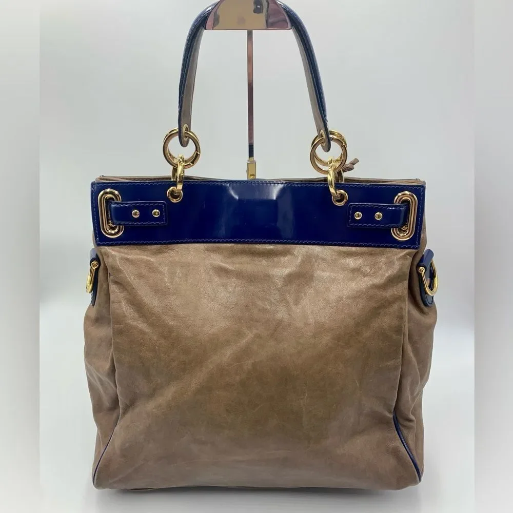 Balenciaga brown leather