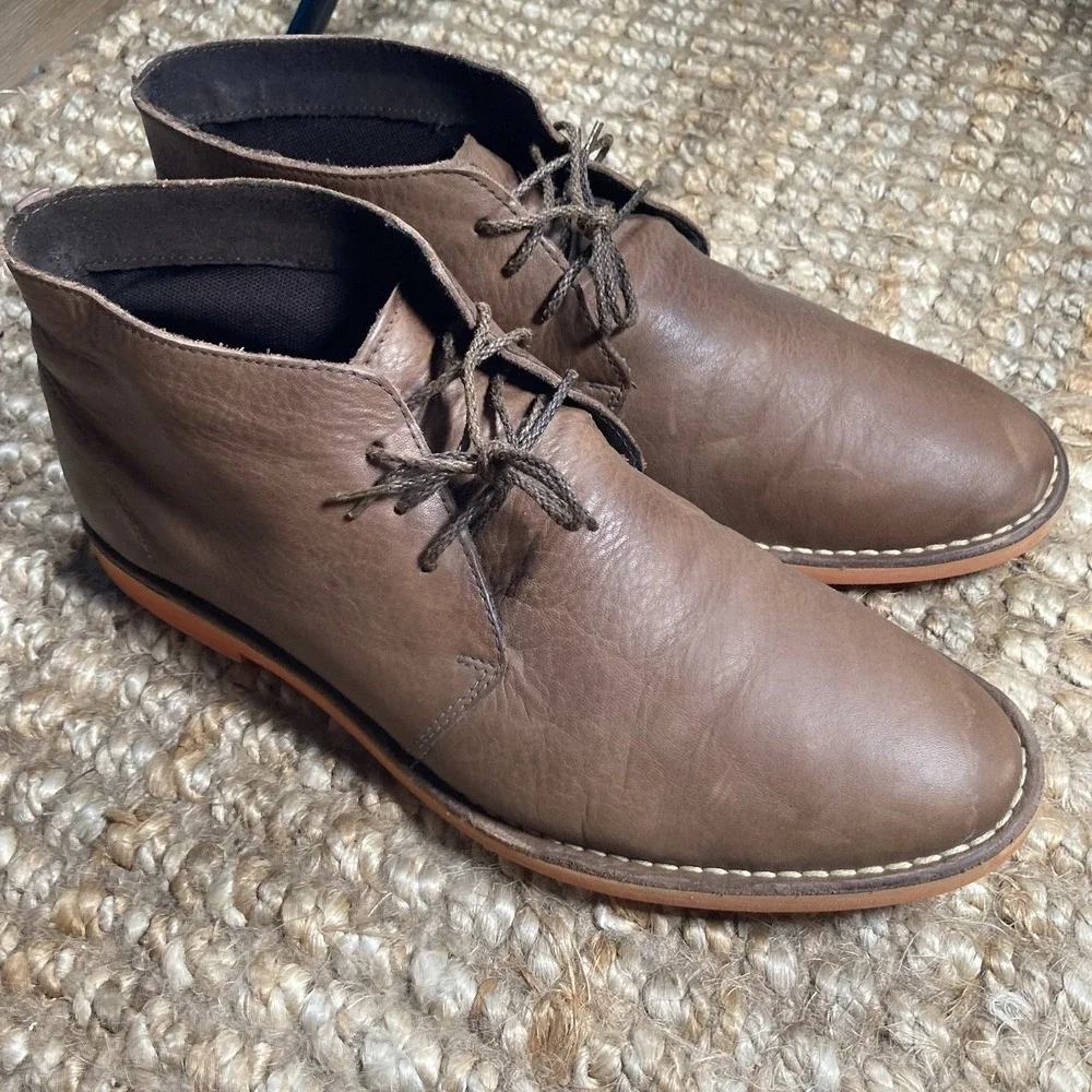 Cole Haan Chukka Dress‎ Boot Tan Sz 10.5 M Leather