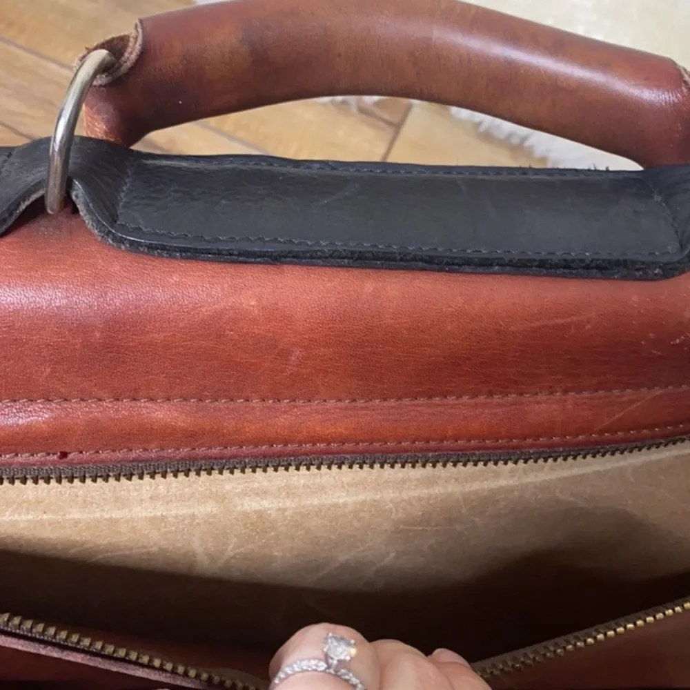 N/A handmade black briefcase