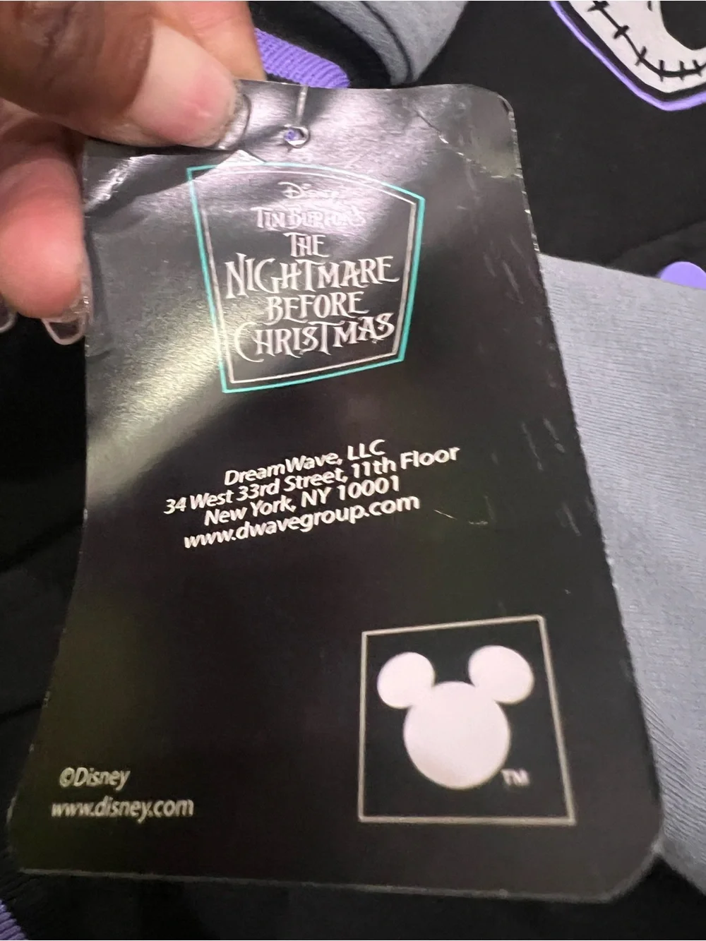 BRAND NEW Nightmare Before Christmas Varsity Jacket - Black, Gray,Purple Size 4T