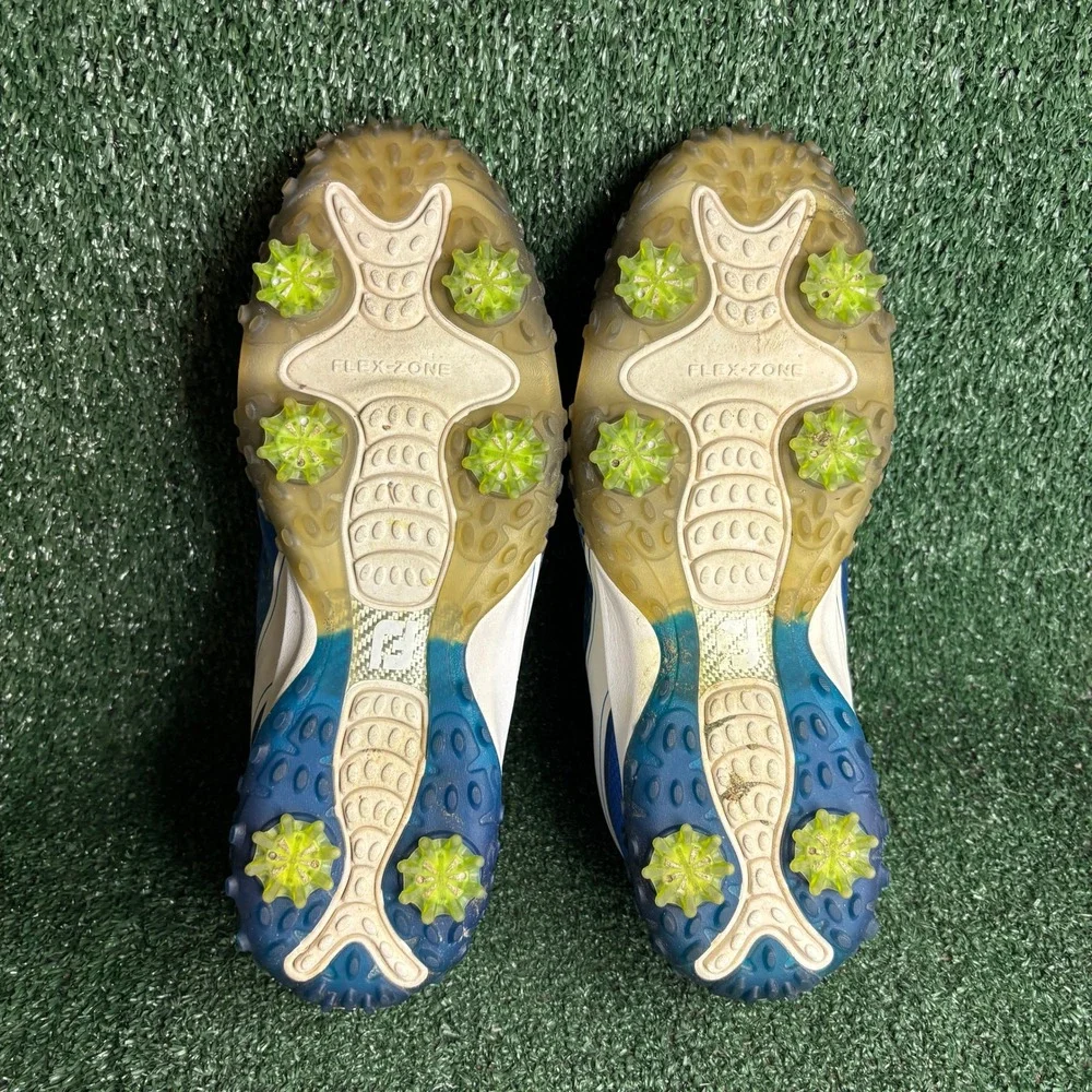 FootJoy Freestyle Spiked Mesh Breathable Athletic Golf Shoes Blue Mens Size 10 M