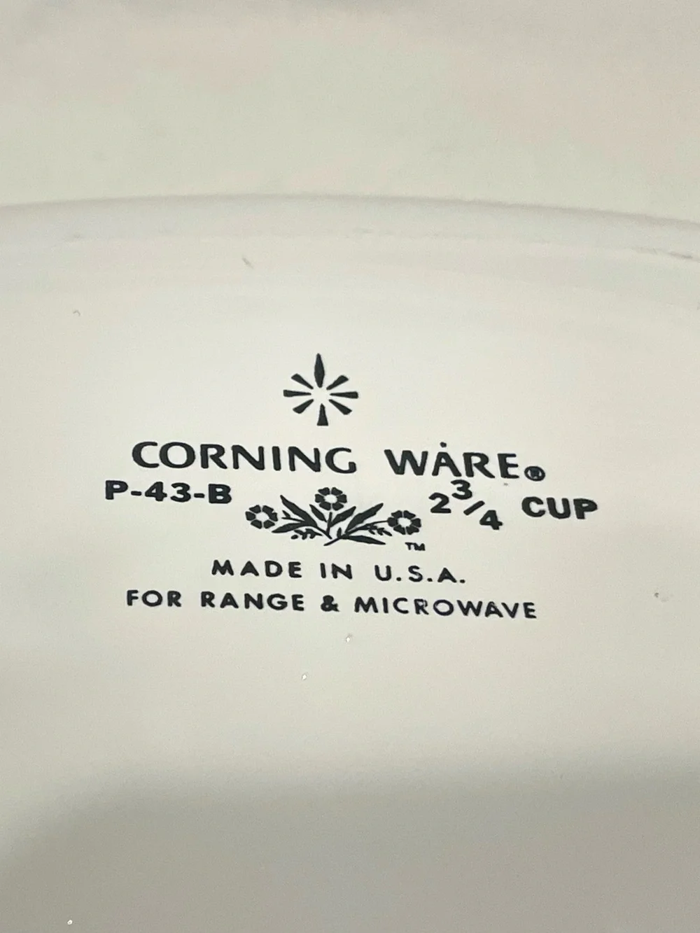 Pair (2) Vintage Corningware “Cornflower Blue” 2-3/4 C Baking Dishes | VGUC