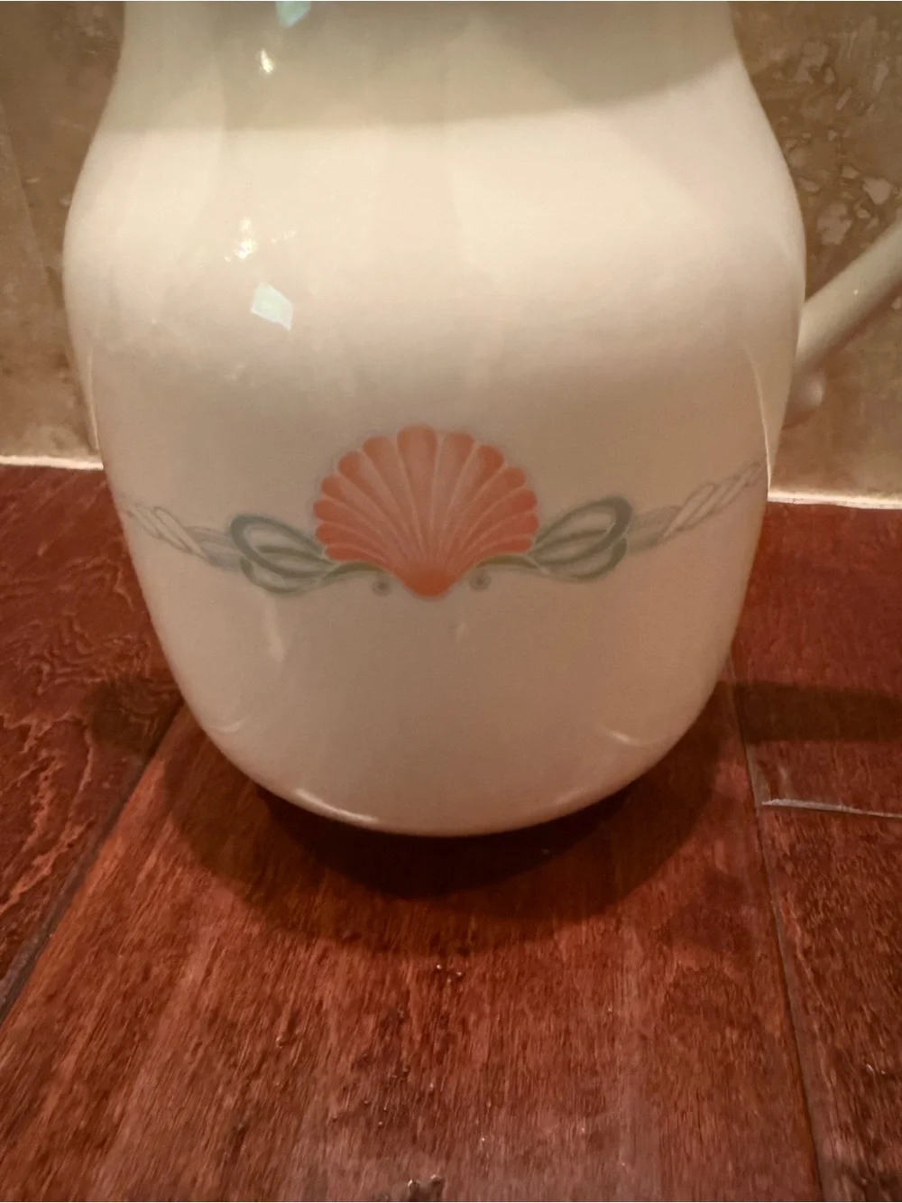 Vintage Villeroy & Boch AMALFI Mini COFFEE POT Peach Shells Luxembourg