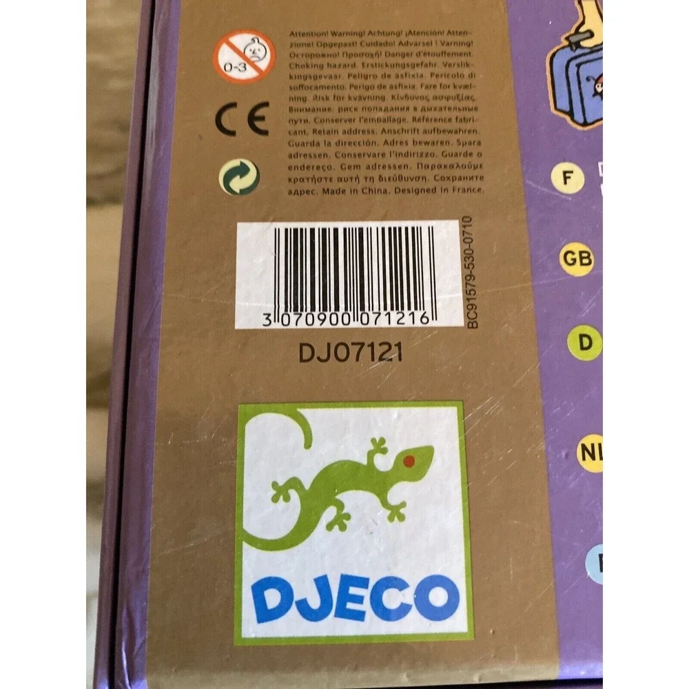 Djeco 27-Piece Stylish Lili Giant Puzzle For Ages 4+‎